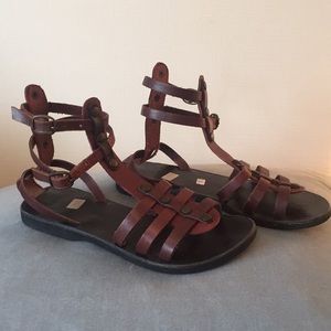 Leather gladiator sandals Sz 6.5-7